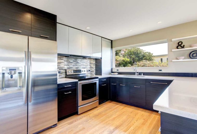 kitchen with stainless steel appliances