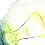 Close up of a light bulb