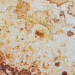 Grease stains on a white surface