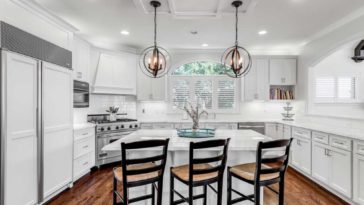Modern kitchen with Sub-Zero fridge
