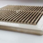 Square, white, dirty air conditioning vent - register