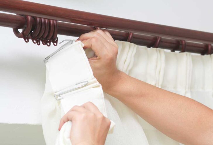 How to Hang Fabric on Walls Without Nails - Shiny Modern