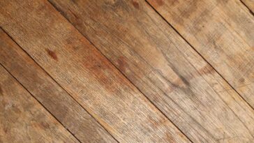 Close up of hardwood floors on the diagonal.