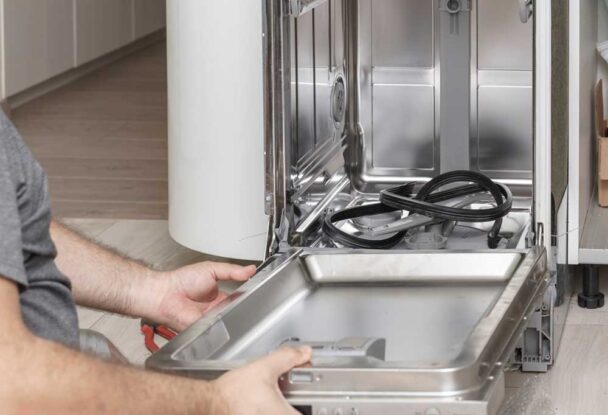 How to Take Out a Dishwasher - Shiny Modern