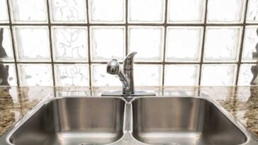 Double stainless steel kitchen sink