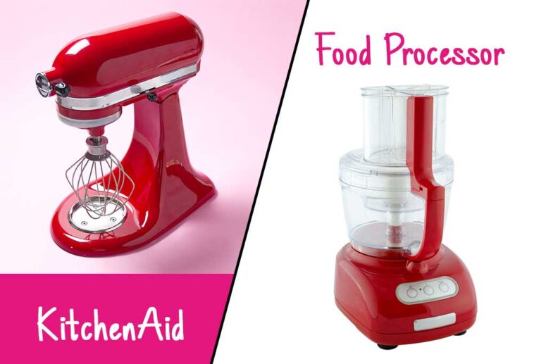KitchenAid Mixer vs Food Processor Shiny Modern