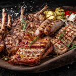platter of grilled meats