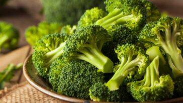 salad bowl full of broccoli flowerettes